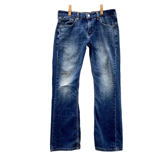 Levis 527 Jeans Women 32x28* Bootcut Cotton Denim Casual Pants Western Y2k Rodeo - Picture 1 of 16